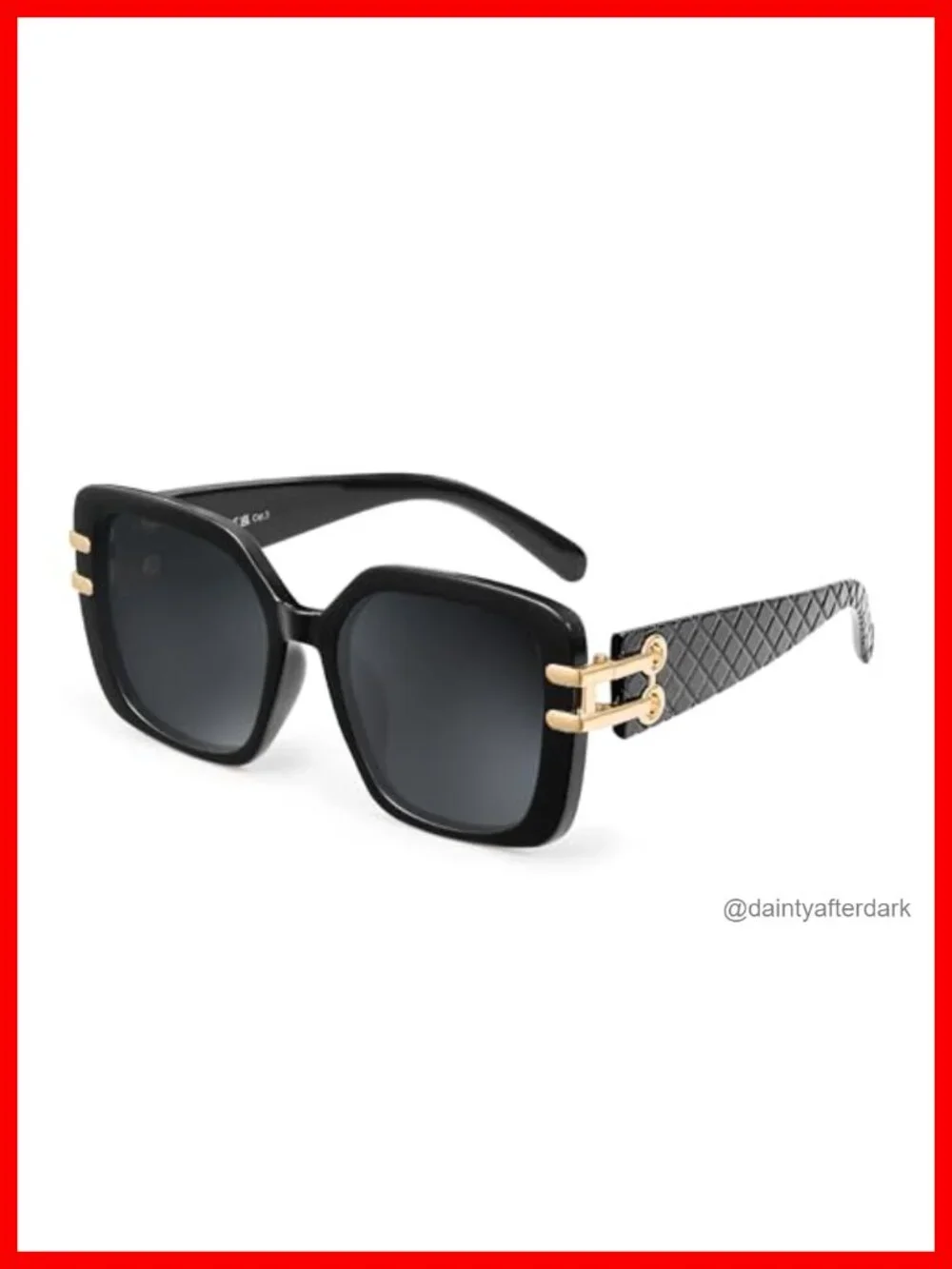 Oversized Square Polarized Sunglasses for Women Retro Luxury UV400